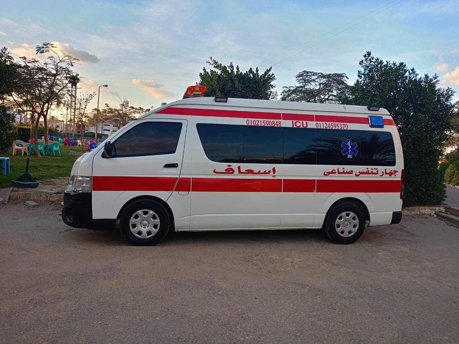 إسعاف خاص مرخص من وزارة الصحة